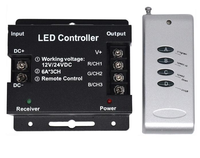 RGB de tres canales wireless Remote control For mall LED strip light 5050/3528 RGB de tres canales wireless Remote control For mall LED strip light 5050/3528